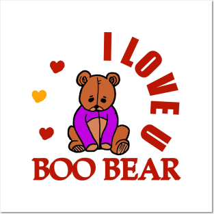 I love you Boo bear Posters and Art